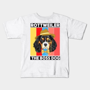 Rottweiler The Boss Dog Kids T-Shirt